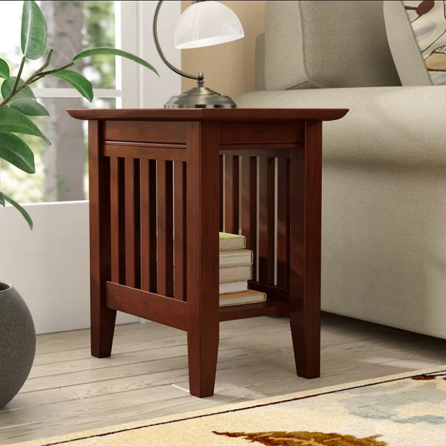 Walnut Mission Craftsman Side End Table